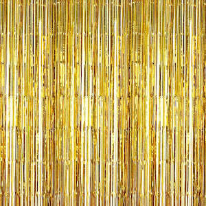 Gold Foil Backdrop Curtain 1m x 3m