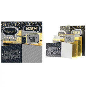 Roaring 20s Great Gatsby Party: Glitzy Birthday Card - Paper Pop up Card