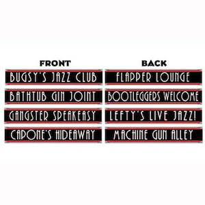 Gangster 1920's Street Signs