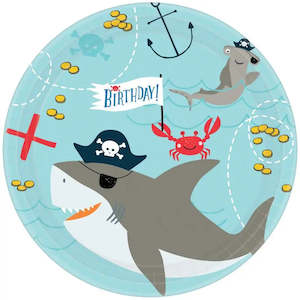 Shark Party: Ships Ahoy Birthday Plates - Lunch 18 Pkt