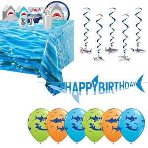 Shark Party: Premium Shark Party Pack for 8 - SAVE 20%
