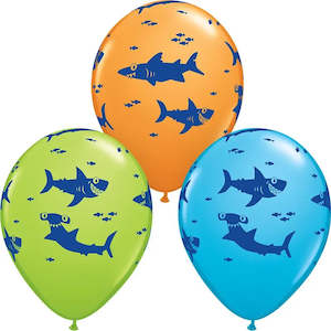 Shark Party: Fun Sharks Balloon - 6 Pkt