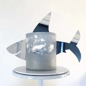 Shark Acrylic Cake Topper Set