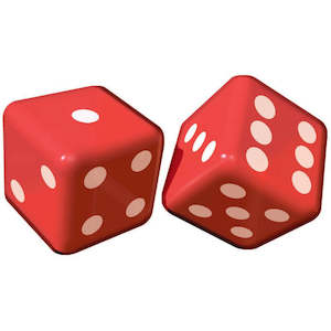 Inflatable Dice Decorations - 2 Pkt