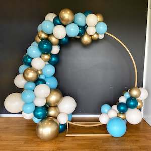 Ocean Breeze Balloon Frame Backdrop Hire