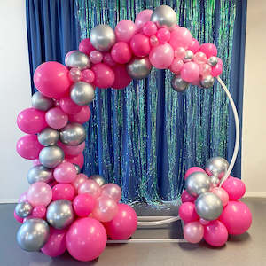 Barbie Balloon Frame Backdrop Hire