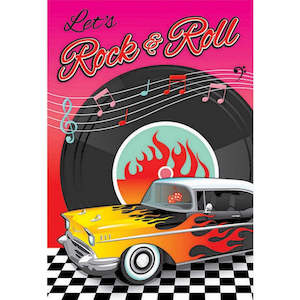 Classic 50's Rock & Roll Invitations