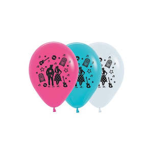 50s Party: Rock & Roll Balloon - 6 Pkt - CLEARANCE