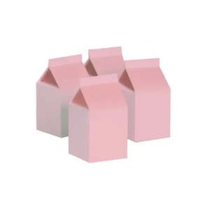 50s Party: Five Star Classic Pink Milk Cartons