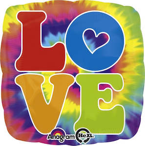 60s Party: Feeling Groovy Love Foil Balloon