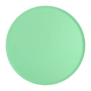 80s Party: Neon Mint Plates - Lunch 12 Pkt