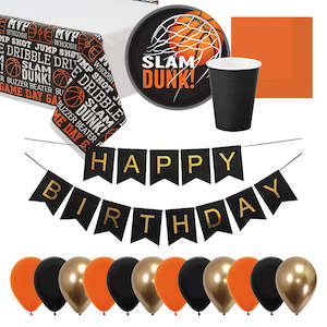 Basketball Party: Basketball Party Essentials for 8 - SAVE 10%