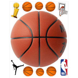 Basketball Edible Cake Image with FREE Edible Icons