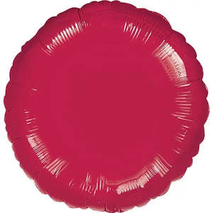 Burgundy Round Foil Balloon