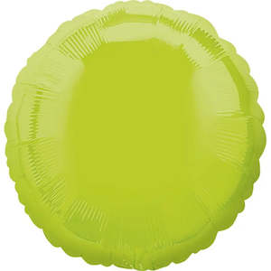 Kiwi Green Round Foil Balloon