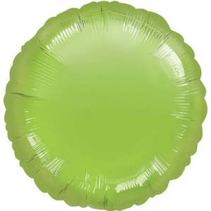 Metallic Lime Green Round Foil Balloon