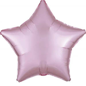 Satin Luxe Pastel Pink Star Foil Balloon