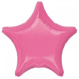Plain Star Foil Balloons: Rose Pink Star Foil Balloon