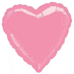 Metallic Pink Heart Foil Balloon