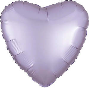 Satin Luxe Pastel Lilac Heart Foil Balloon