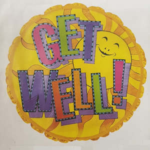 Themed Foil Balloons: Get Well Sunshine Foil Balloon