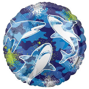 Themed Foil Balloons: Shark Birthday Foil Balloon