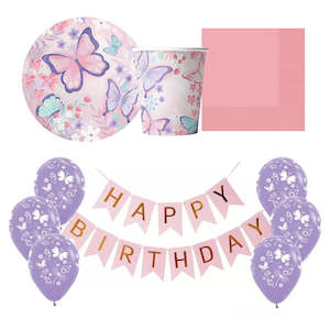 Butterfly Party Essentials for 8 - SAVE 10%