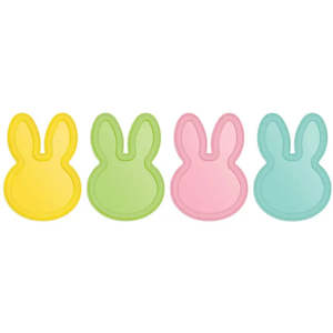 Easter Bunny Melamine Plates - 4 Pkt
