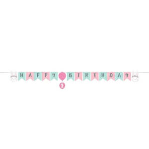 Birthday Bunny: Baby Bunny Shaped Ribbon Banner