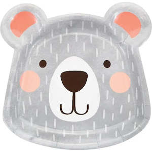 Baby Bear Shaped Plates - Dinner 8 Pkt