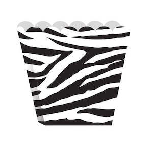 Zebra Scallop-Edged Treat Boxes
