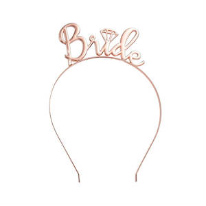 Hens Night: Rose Gold Bride Headband