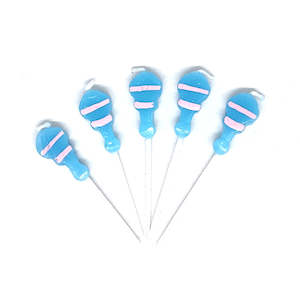 TSW Baby Rattle Candles - 5 Pkt