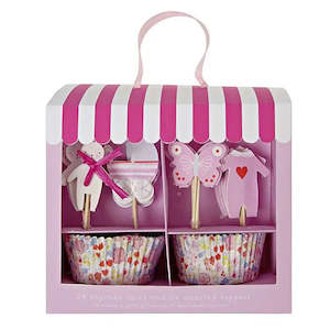 Baby Shower Baking Cake Decorating: Meri Meri Baby Shower Pink Cupcake Kit