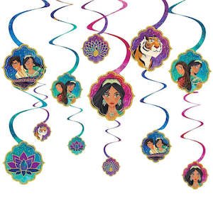 Aladdin Hanging Swirl Decorations