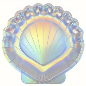 Little Mermaid Party: Mermaid Shell Plates - 8 Pkt