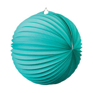 Little Mermaid Party: Turquoise Accordion Lantern - 25cm