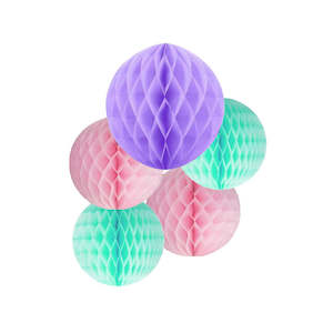 Unicorn Honeycomb Decoration - 5 Pkt