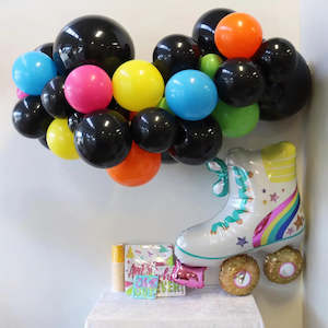 80s Party: Neon Lights Balloon Garland by Pop Balloons