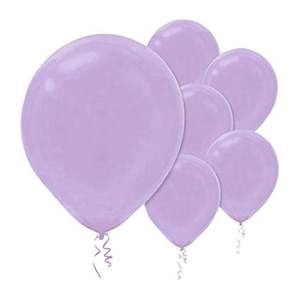 Value Balloons Pack of 20 - Pastel Lavender