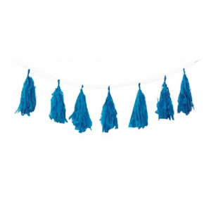 Five Star Party Supplies: Five Star Tassel Garland - True Blue