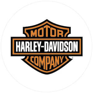 Motorbike Party: Harley Davidson Edible Icing Cake Image