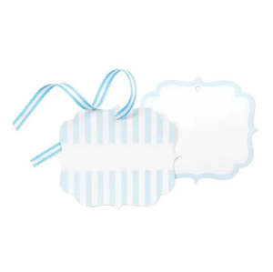 Baby Shower Baking Cake Decorating: Paper Eskimo Powder Blue Styling Tags