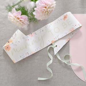 Other Baby Shower Gender Reveal Supplies: Ginger Ray Floral Baby Shower Mummy To Be Sash