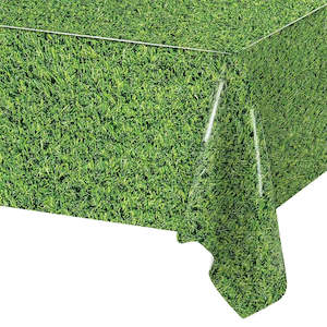 Cricket Party: Grass Print Tablecover