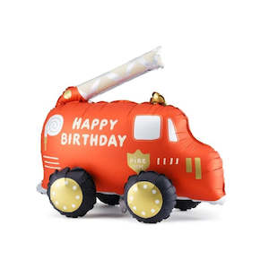 Fire Truck Standing Air-Fill Foil Balloon