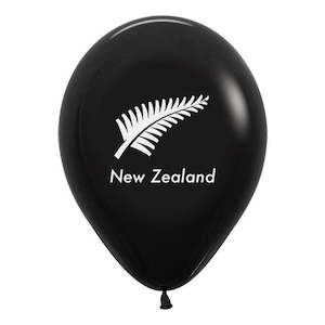 Kiwiana Te Reo Maori Party: New Zealand Silver Fern Balloons - 10 Pkt