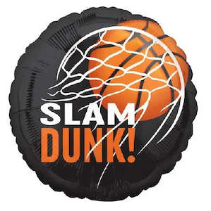 Space Jam Party: Nothin But Net Basketball Foil Balloon