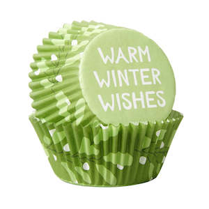 Wilton Warm Winter Wishes Christmas Cupcake Papers - 75 Pkt