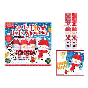 Christmas Crafts Activities: Pin The Carrot On The Snowman Christmas Crackers